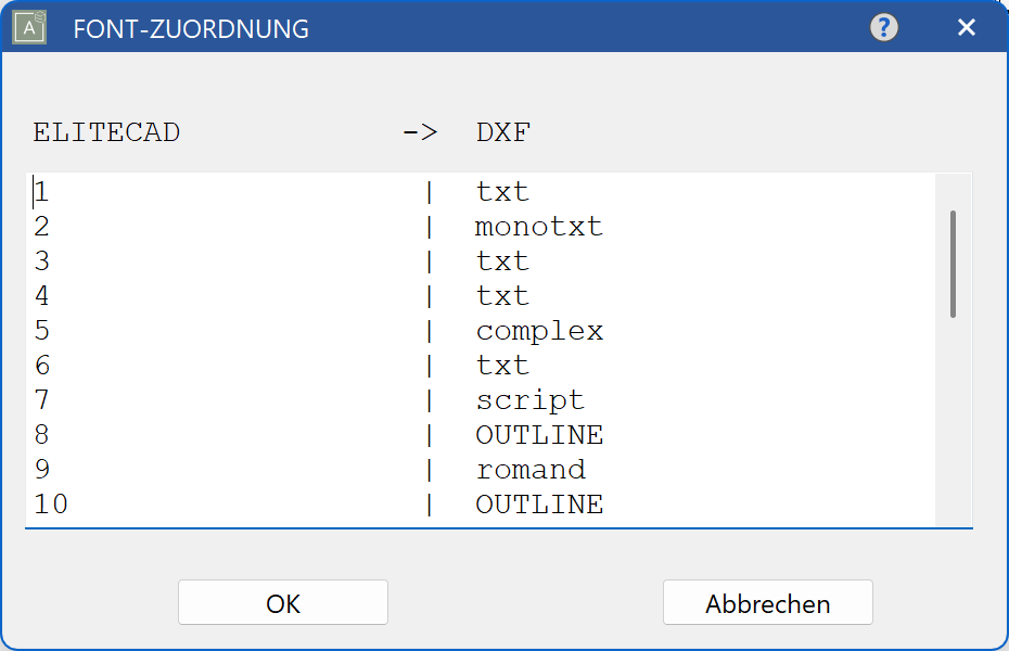 font-assignment-table-export