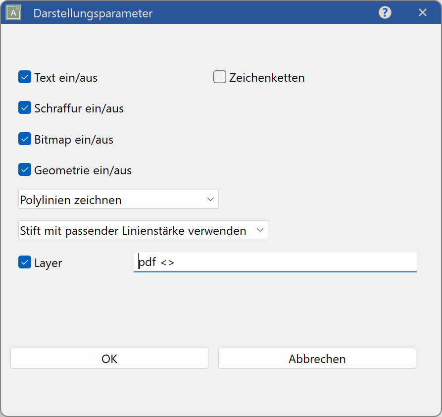 imaging-parameter-menu