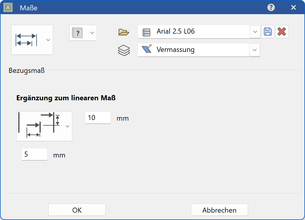 dimension-reference-parameter-menu