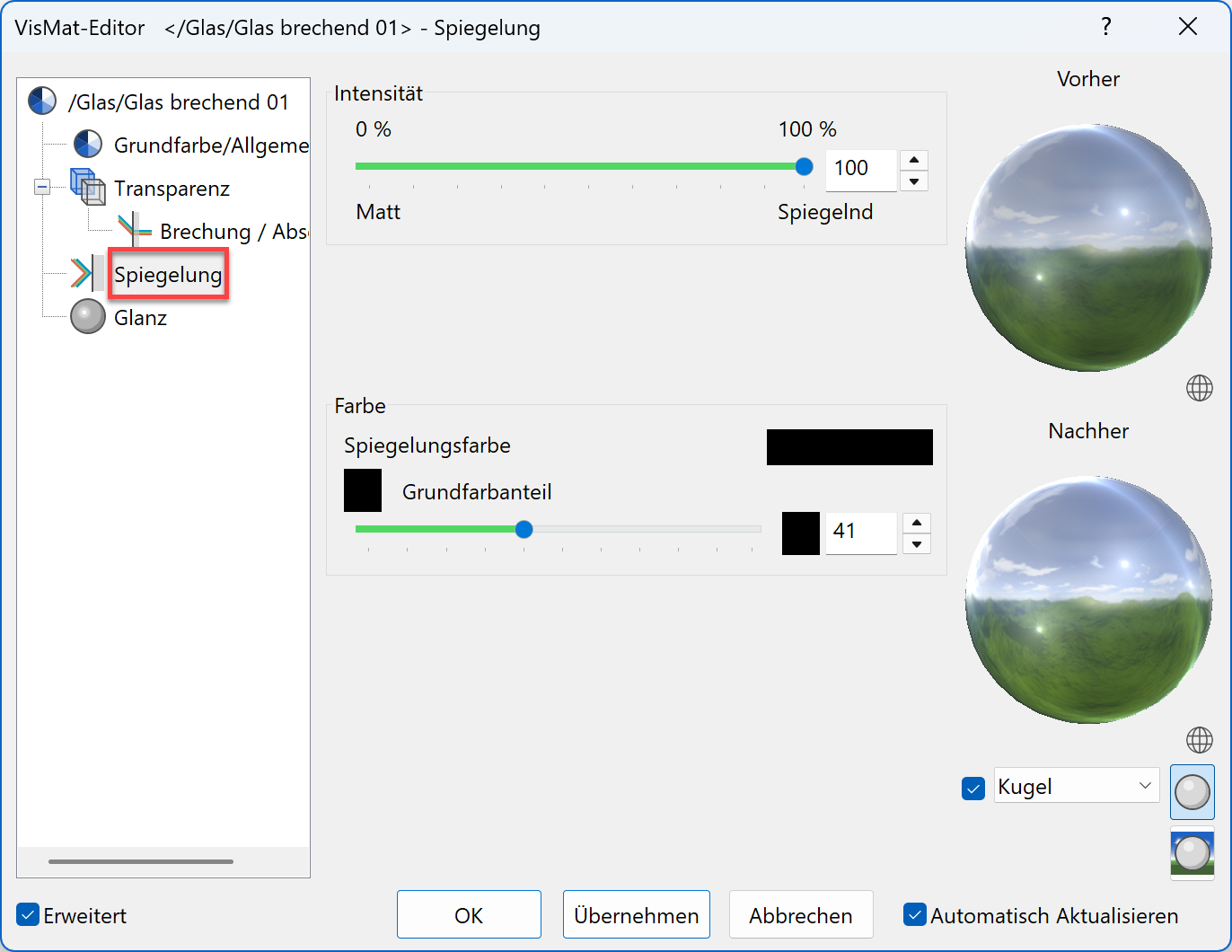 mirroring-parameter-menu