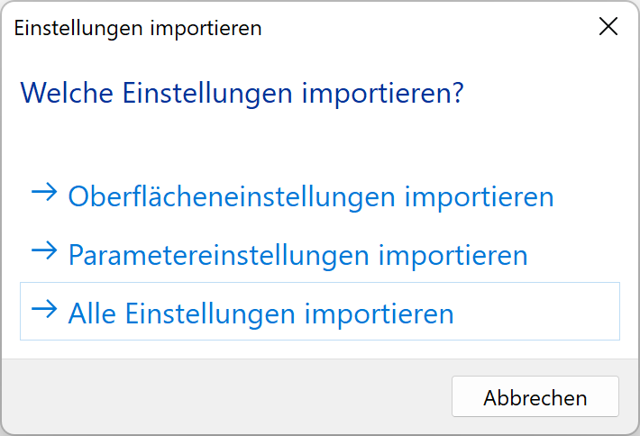 import-settings