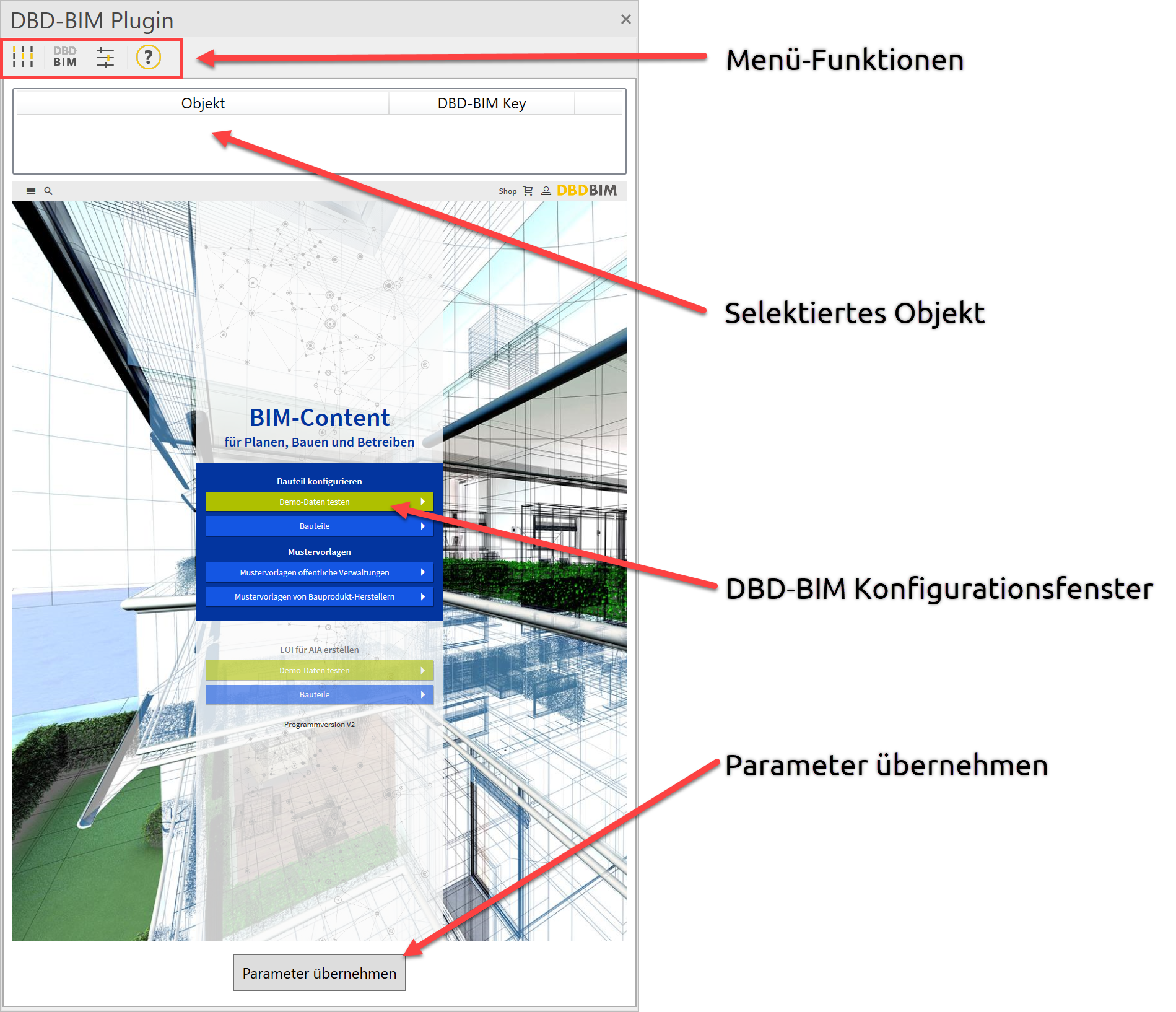 dbd-bim-user-interface