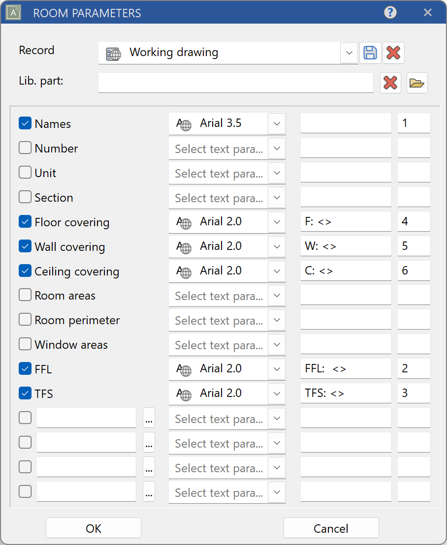 room-labelling-parameter-menu
