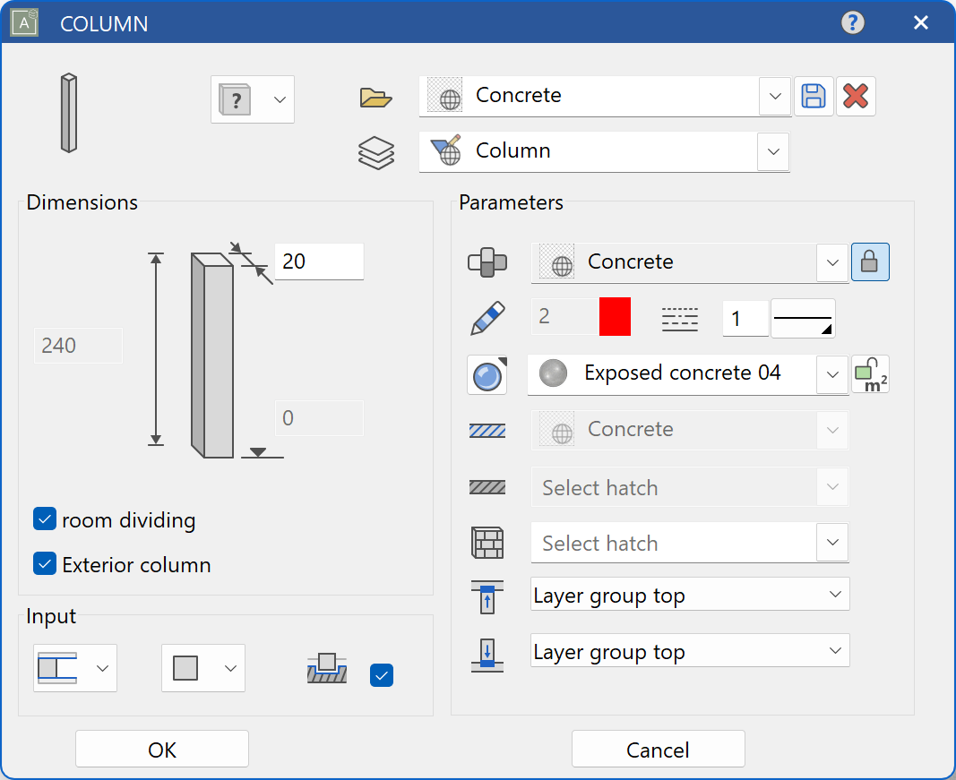 columns-parameter-menu