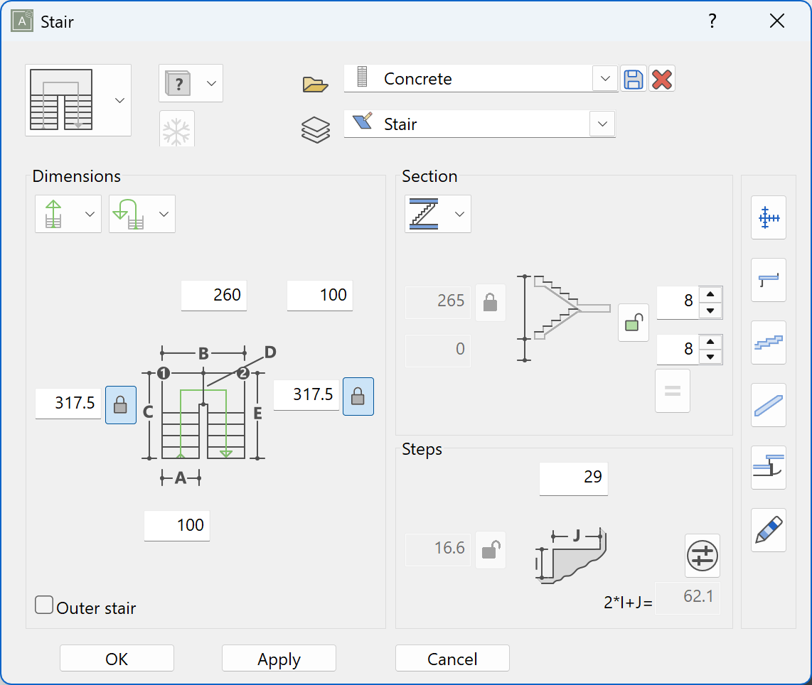 stair-parameter-menu