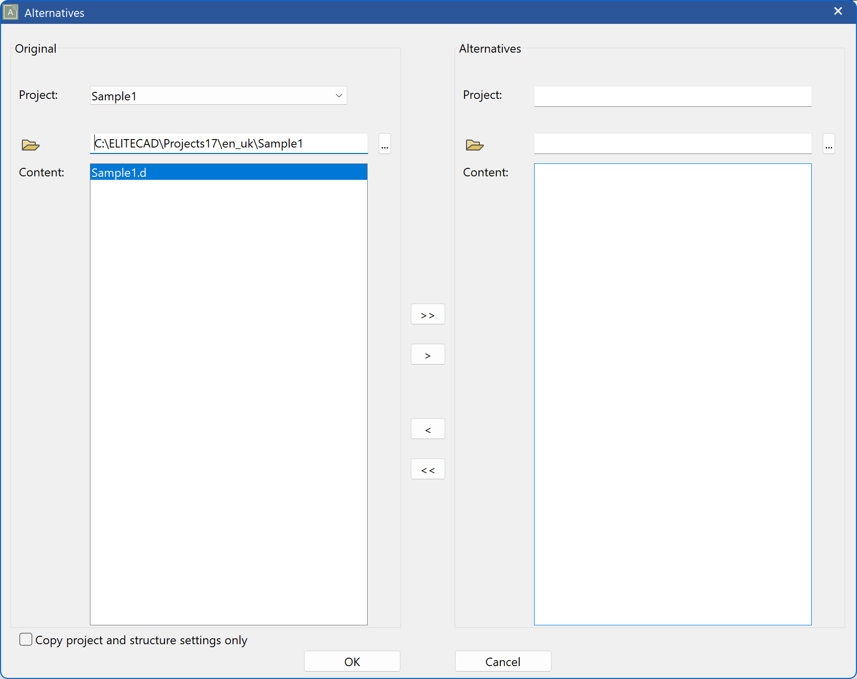 project-variant-menu