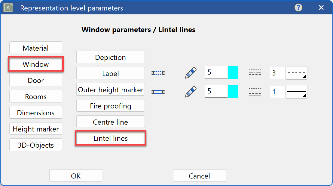 rep-level-parameter-windows-lintel-lines