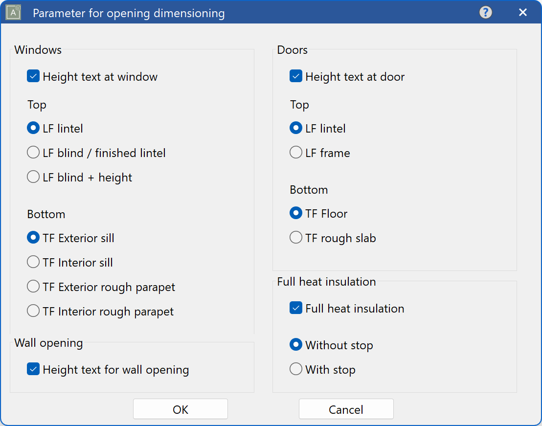 parameter-for-opening-dimension