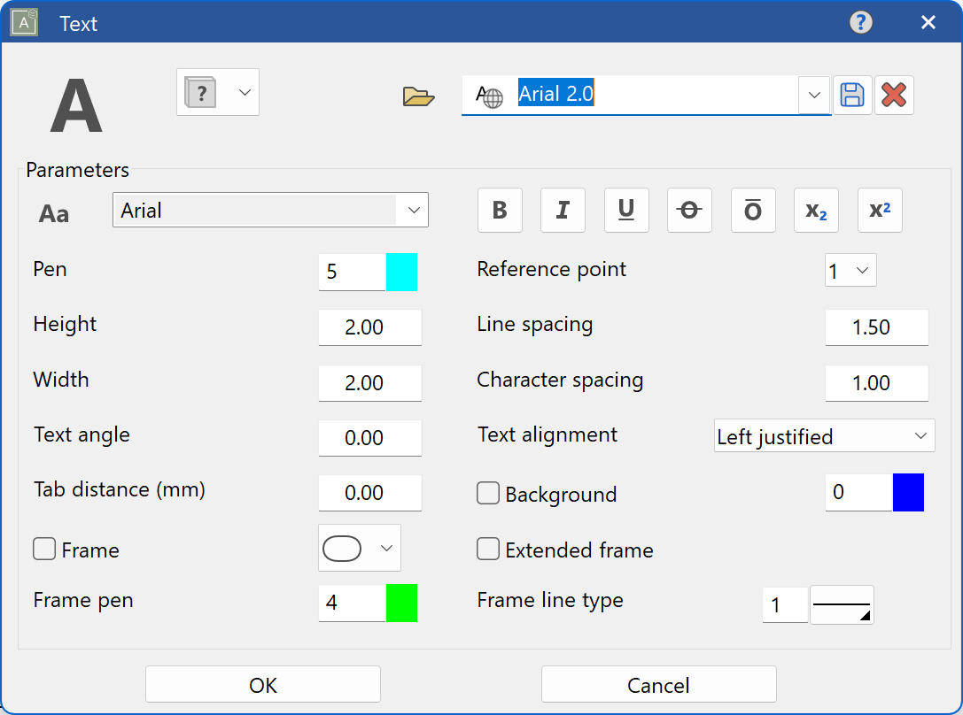 true-type-font-parameter-menu