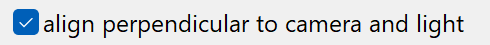 align-perpendicular-to-camera-and-light-checkmark