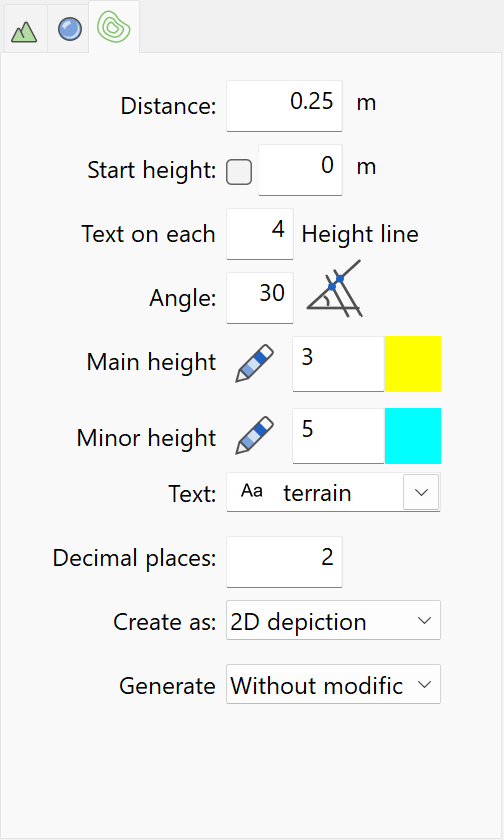 height-line-parameters