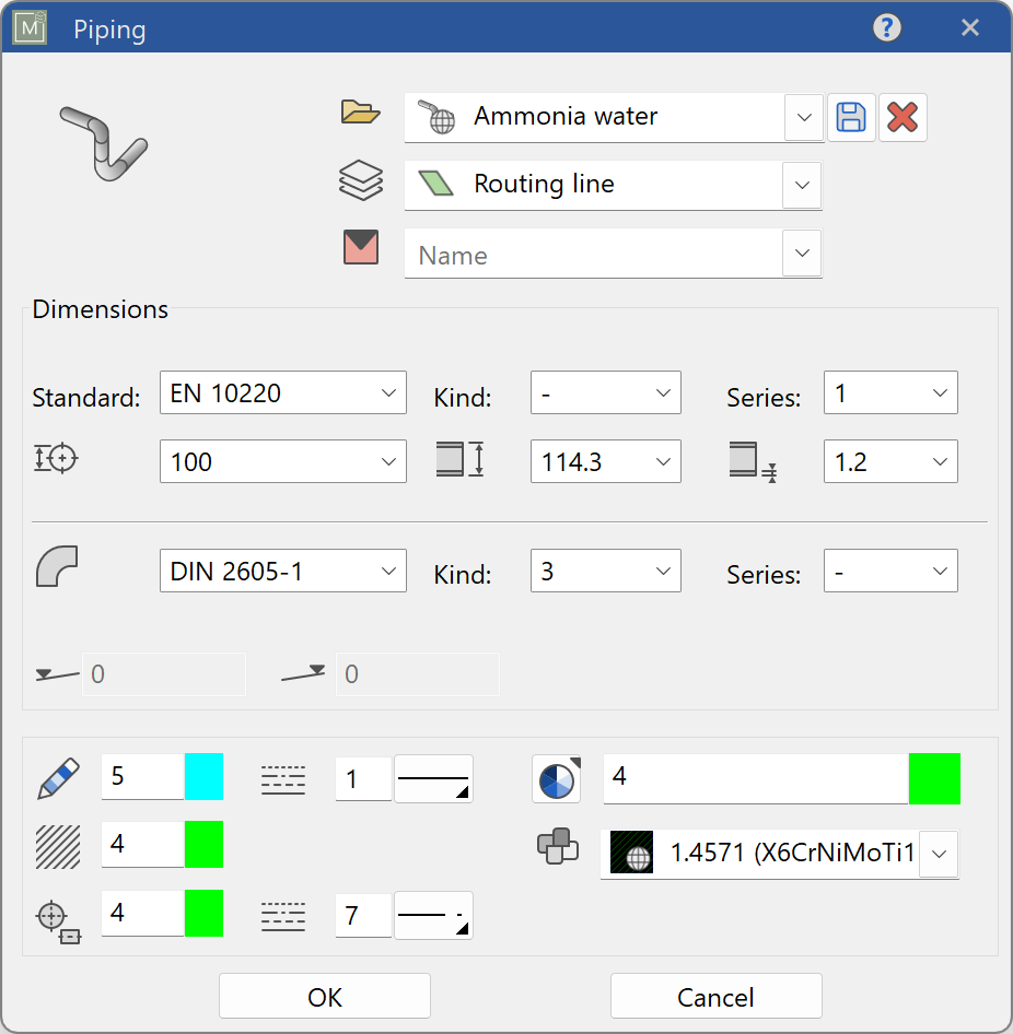 routing-line-parameter-menu