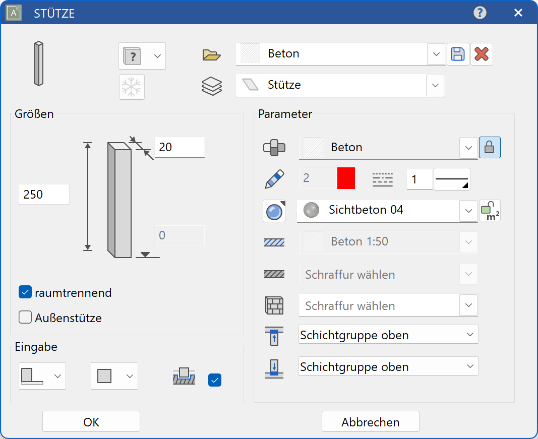 columns-parameter-menu