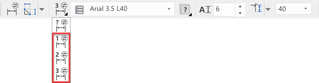 dimension-properties-bar-parameter-groups-open