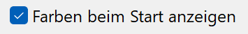 show-colours-at-start-up-checkmark