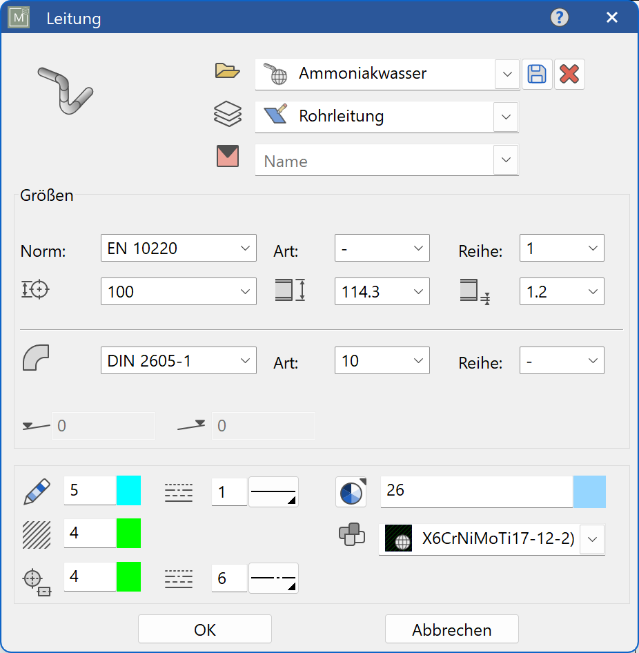 routing-line-parameter-menu