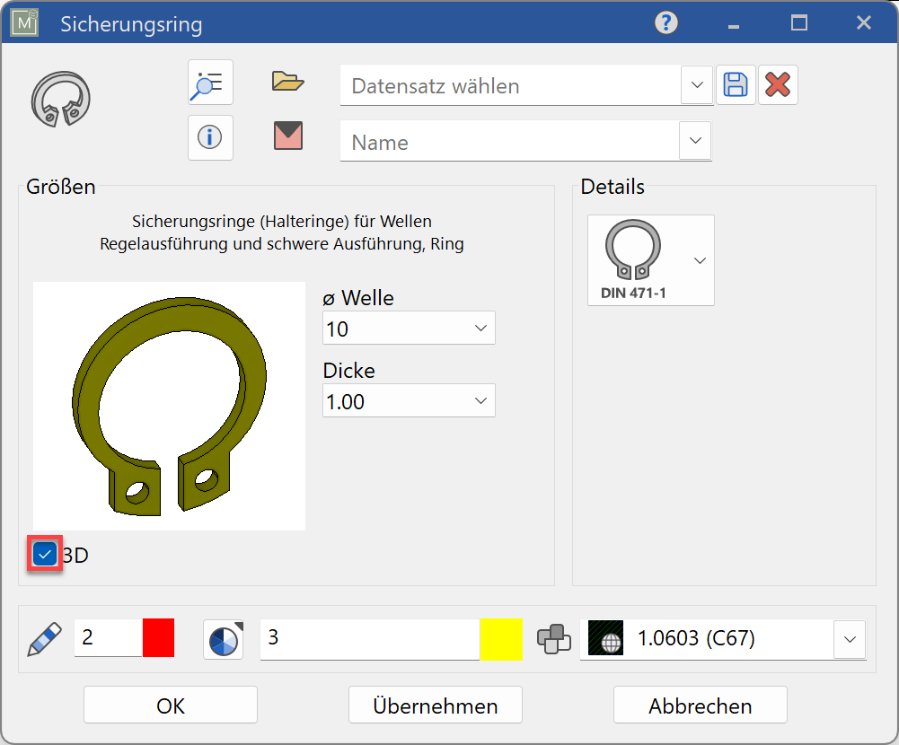 retaining-ring-parameter-menu-3d