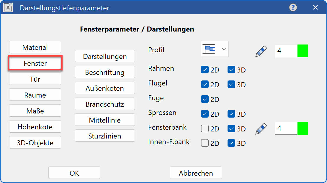 006window-parameters
